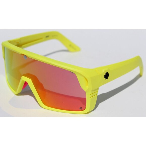 SPY OPTICS Monolith Sunglasses Matte Yellow/Happy Gray Pink Mirror NEW $160 - Picture 1 of 9